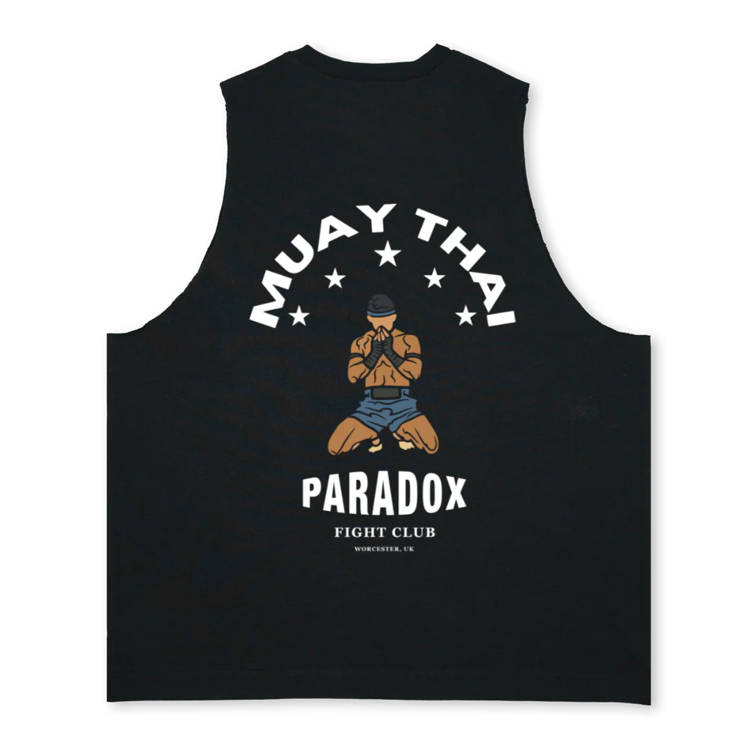 MUAYTHAIVEST Deep Black Oversized Vest. - Image 2