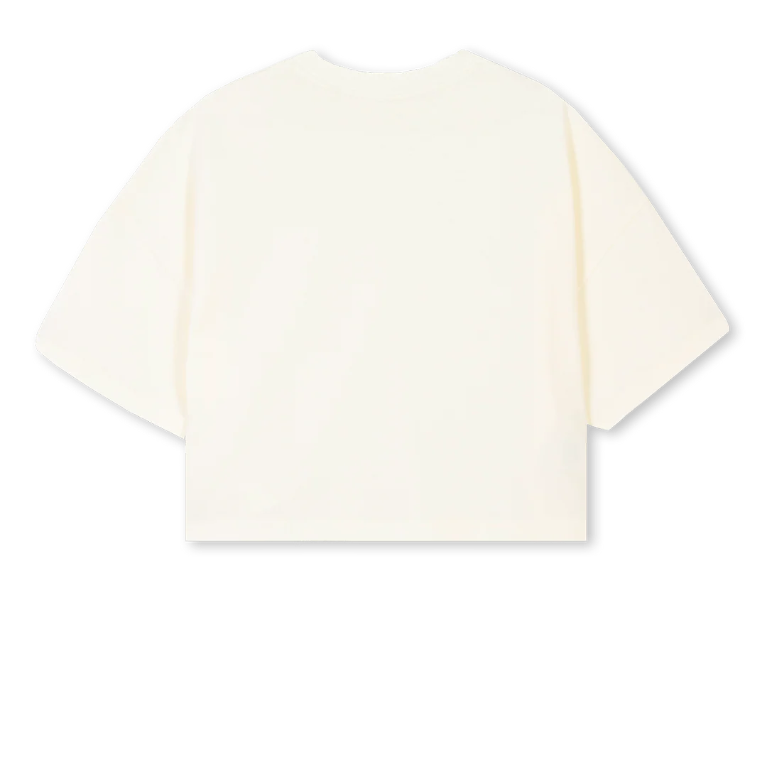 MULA BLING 2 Cream Cropped Oversized Tee. - Image 2