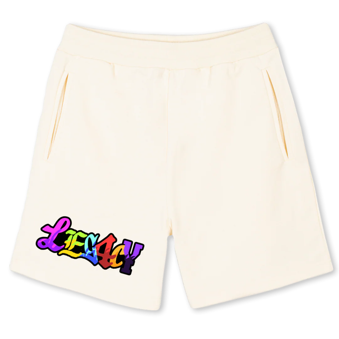 MULITCOLOR Cream Sweatshorts.