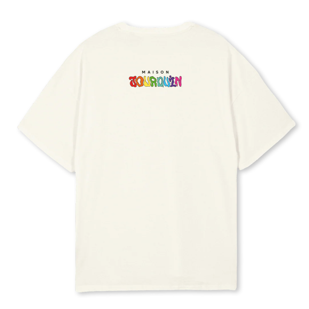 MUSHROOM MJ OW T Cream Oversized Tee. - Image 2