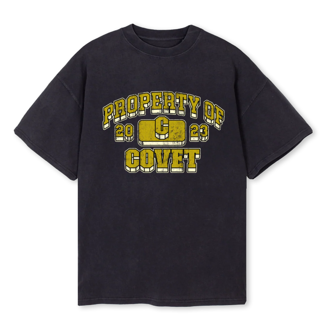 MUSTARD  Vintage Black Oversized Tee.