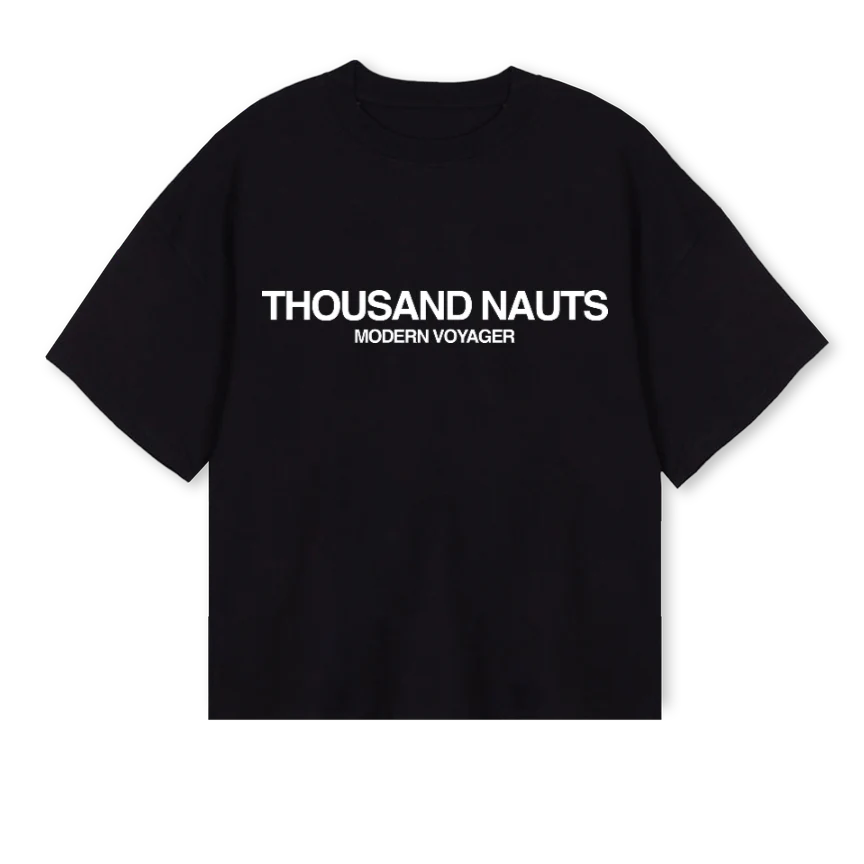 MVTEEBLK Black Oversized Boxy Tee.