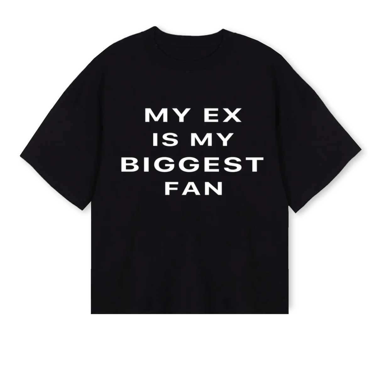MYEXTEEBLACK Black Oversized Boxy Tee.