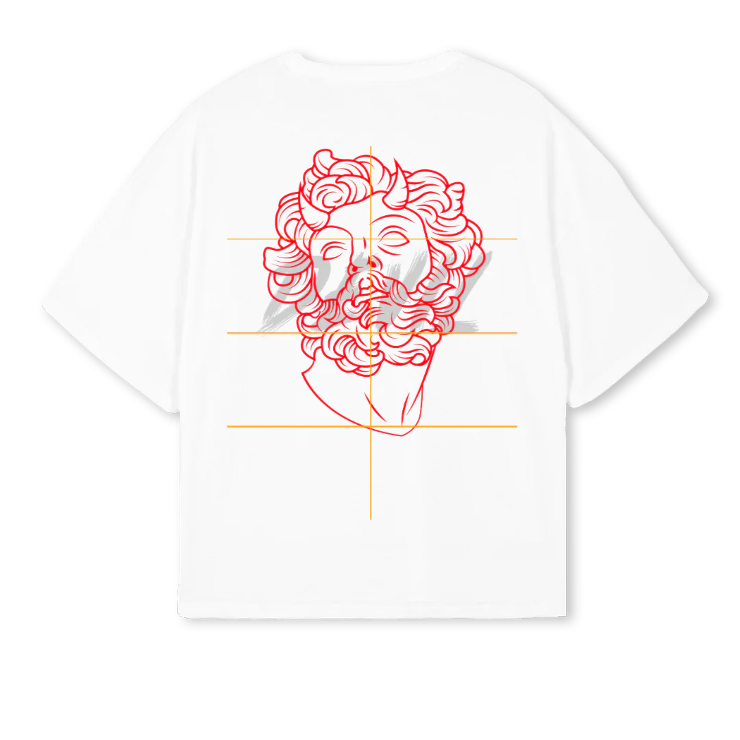 MYTHOLOGY White Oversized Boxy Tee. - Image 2