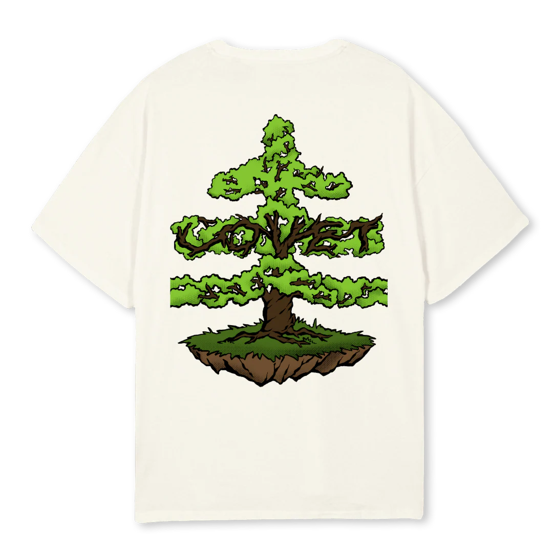 N TREE CREAM Cream Oversized Tee. - Image 2