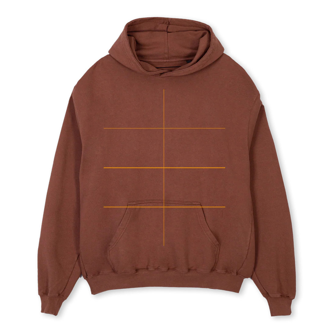NAEGATIV CLUB HOODIE Vintage Brown Oversized Hoodie. - Image 2