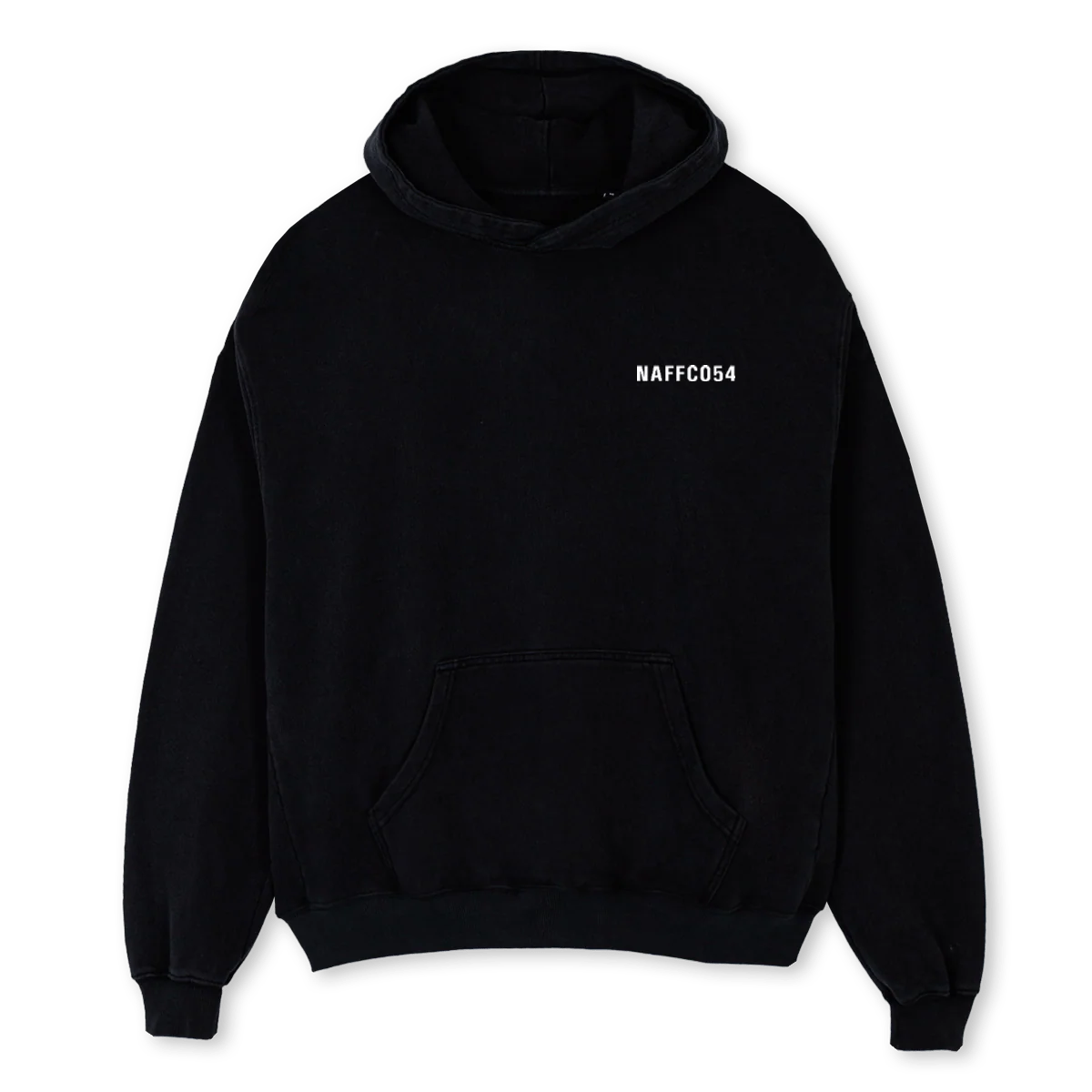 NAFFCOHOODIE Black Oversized Hoodie.