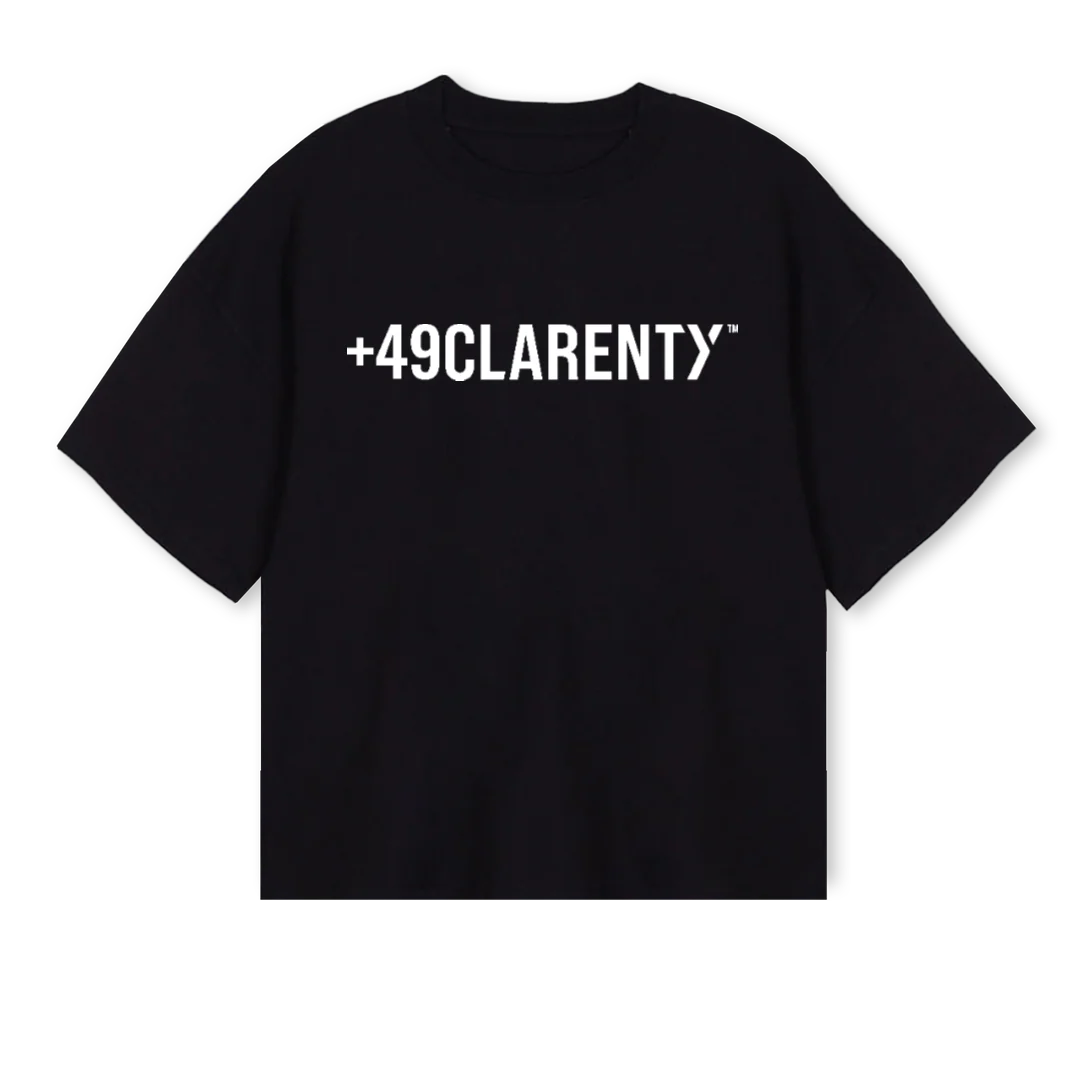 NAFZCLUBBLK Black Oversized Boxy Tee.