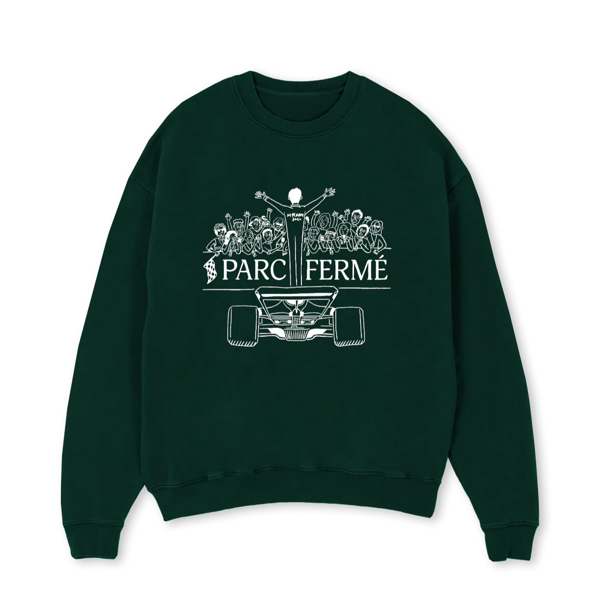NAMESAKE Wild Green Oversized Crewneck Sweater.