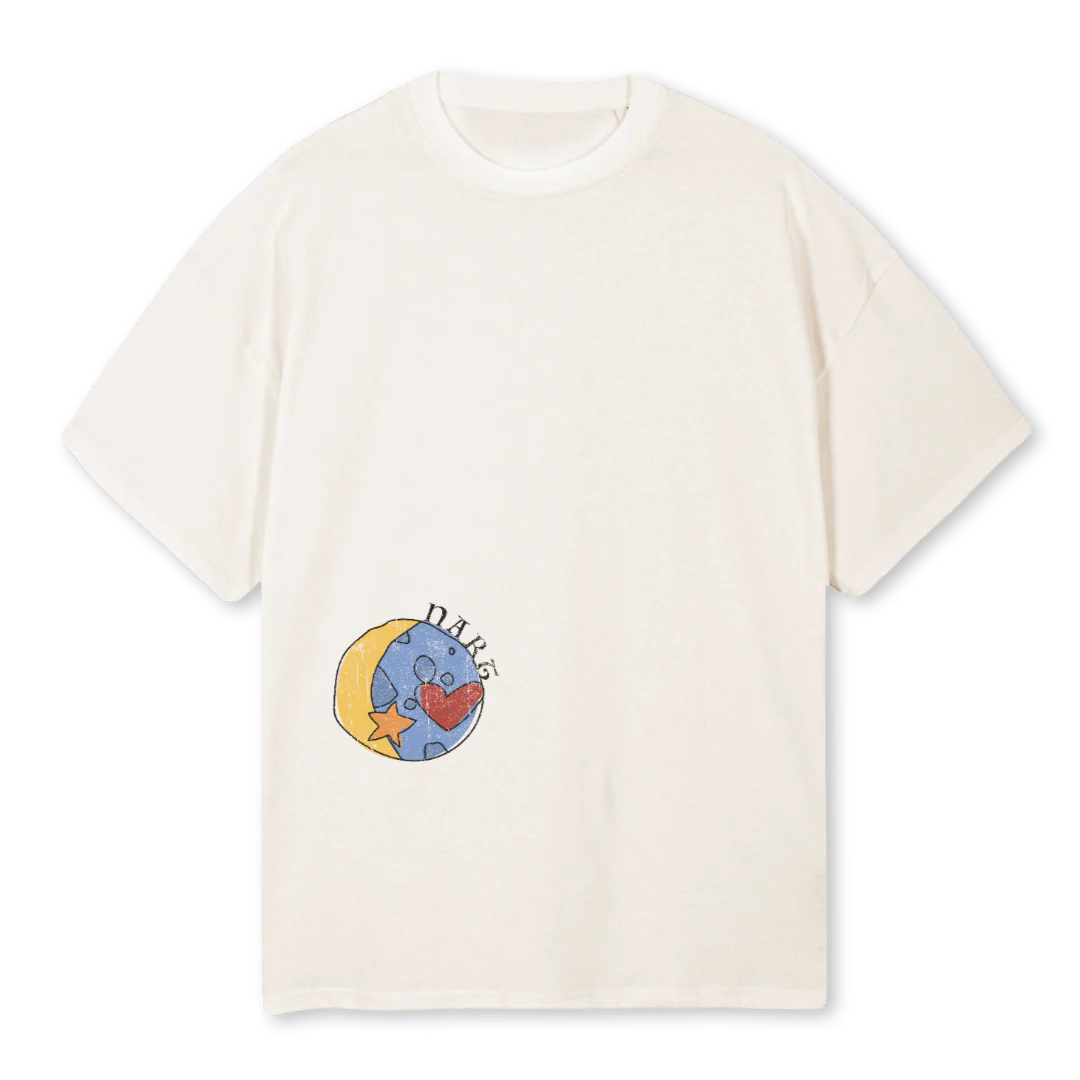 NARTSEPTEMBERUSE Vintage White Oversized Tee.