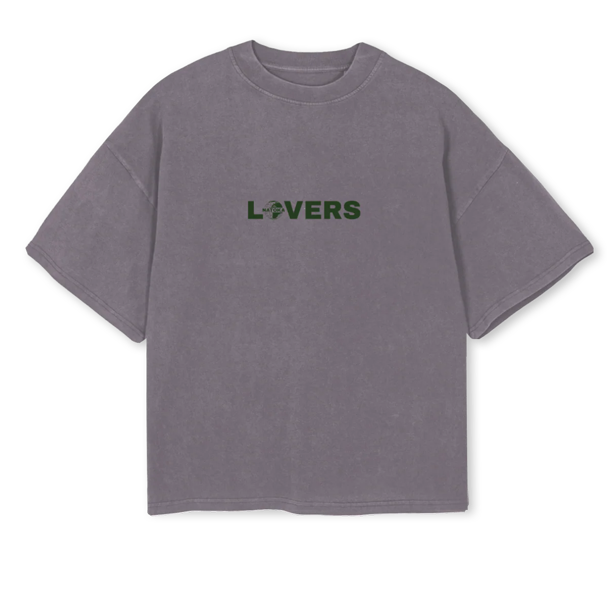 NATOKA Pigment Grey  Oversized Boxy Tee.