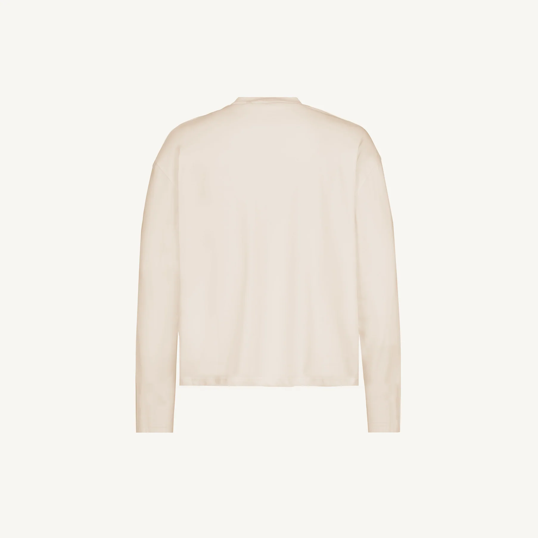 Natural Oversized Boxy LS Tee. - Image 10