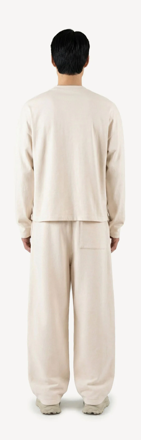 Natural Oversized Boxy LS Tee. - Image 6