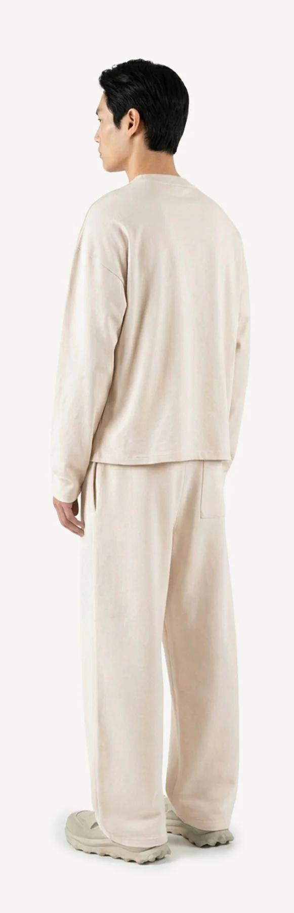 Natural Oversized Boxy LS Tee. - Image 7