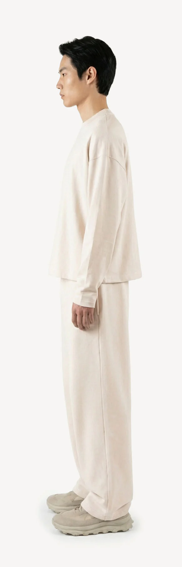 Natural Oversized Boxy LS Tee. - Image 8