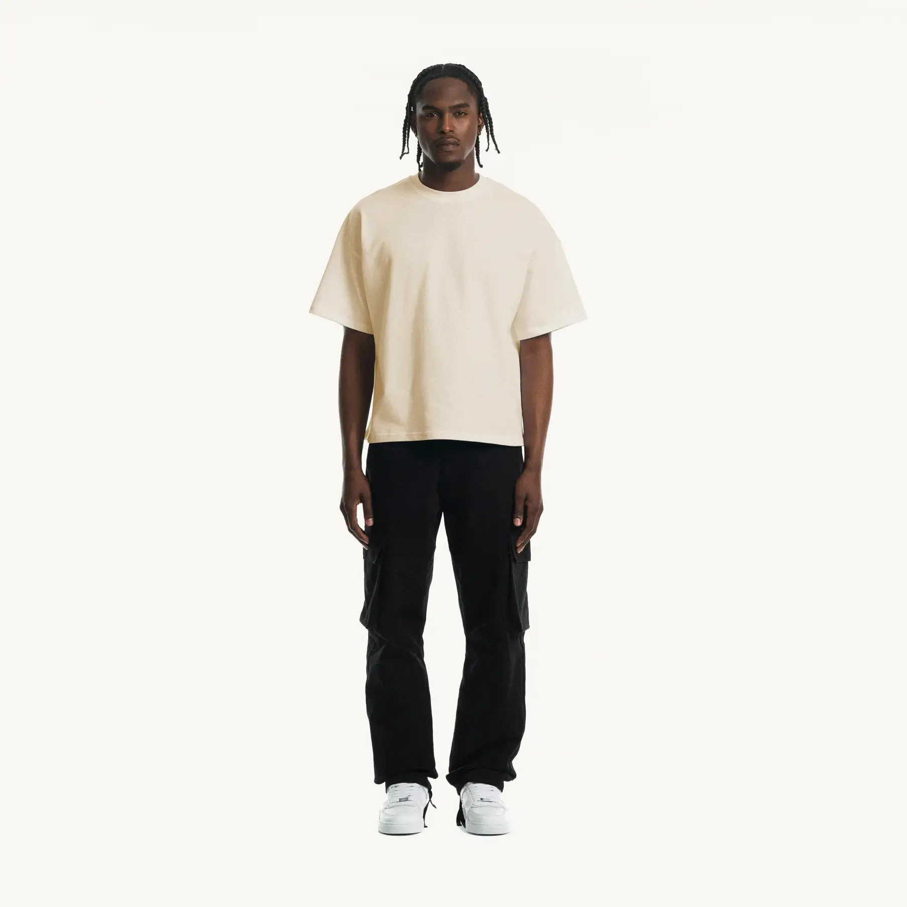 Natural Oversized Boxy Tee. - Image 3