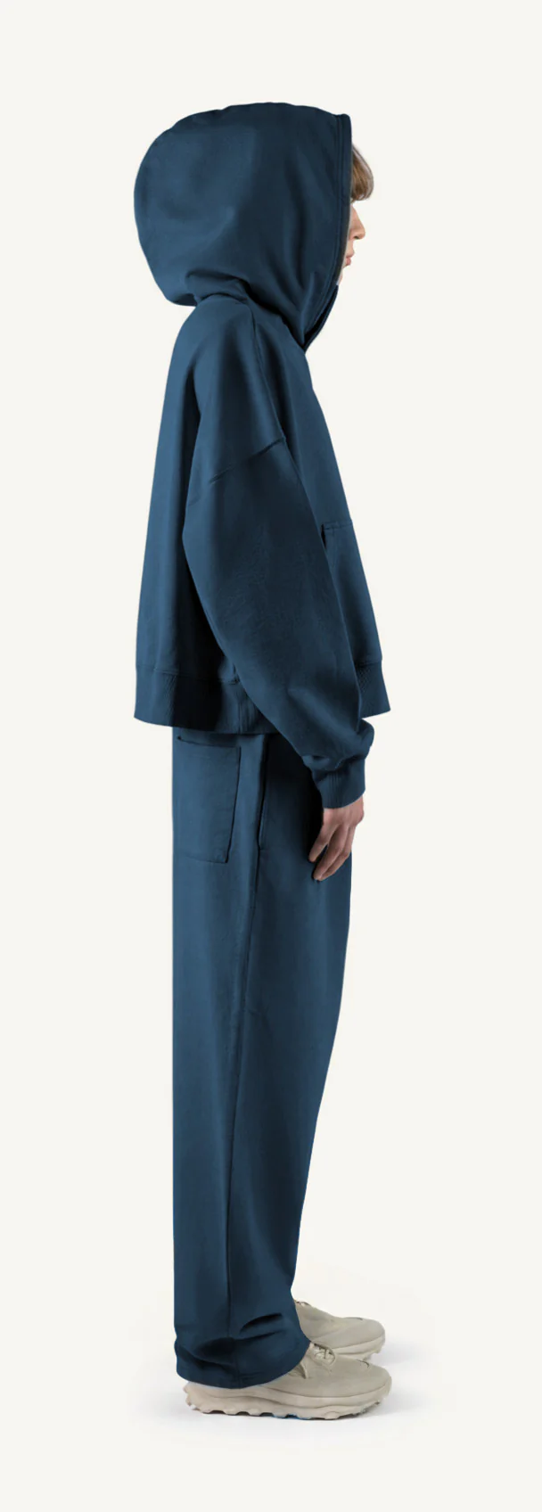 Navy Blue Oversized Boxy Hoodie. - Image 4