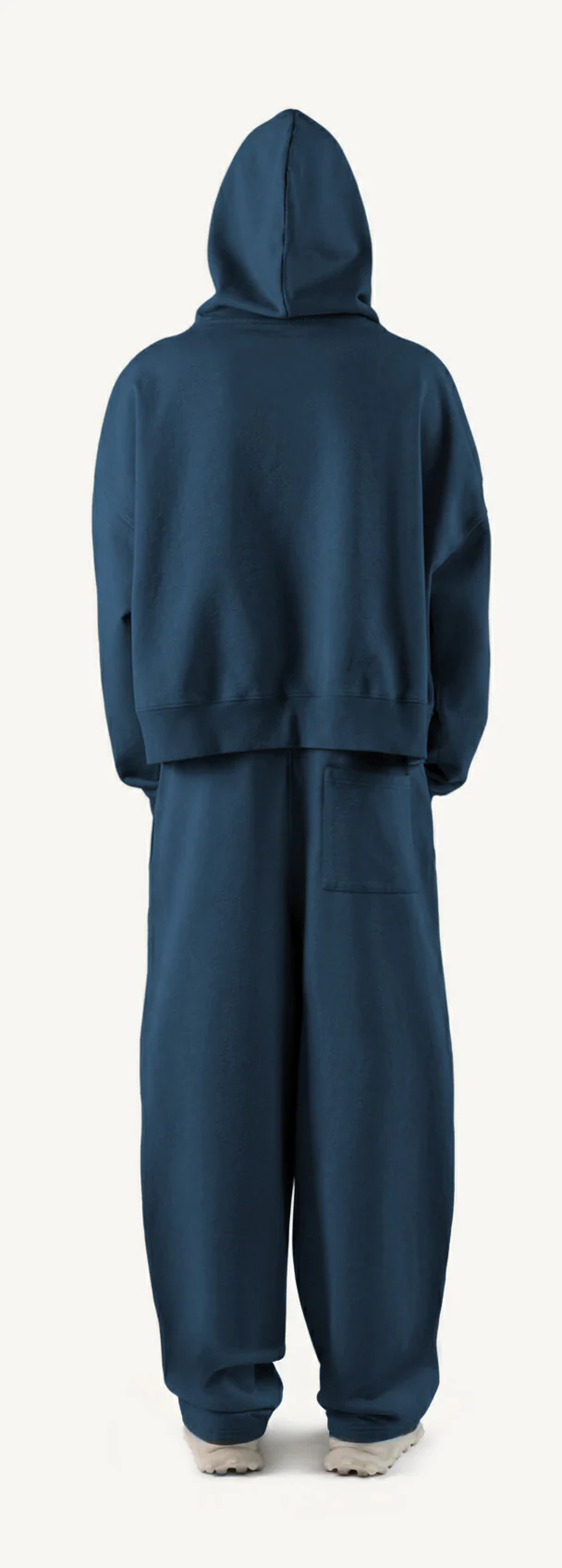 Navy Blue Oversized Boxy Hoodie. - Image 6