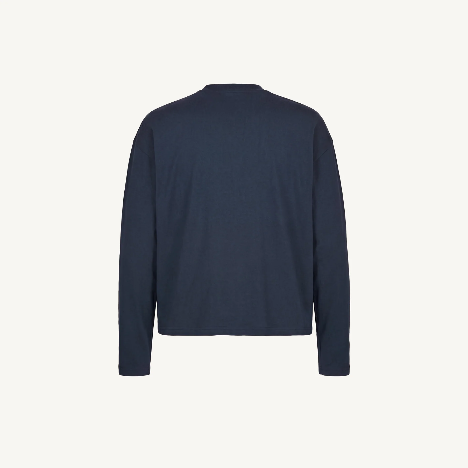 Navy Blue Oversized Boxy LS Tee. - Image 10