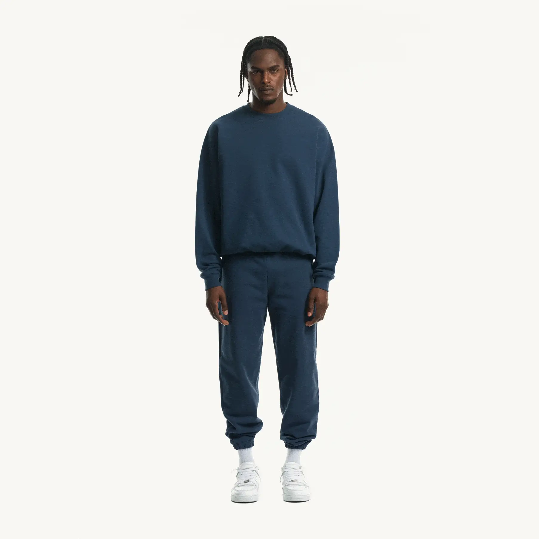 Navy Blue Oversized Crewneck Sweater. - Image 3