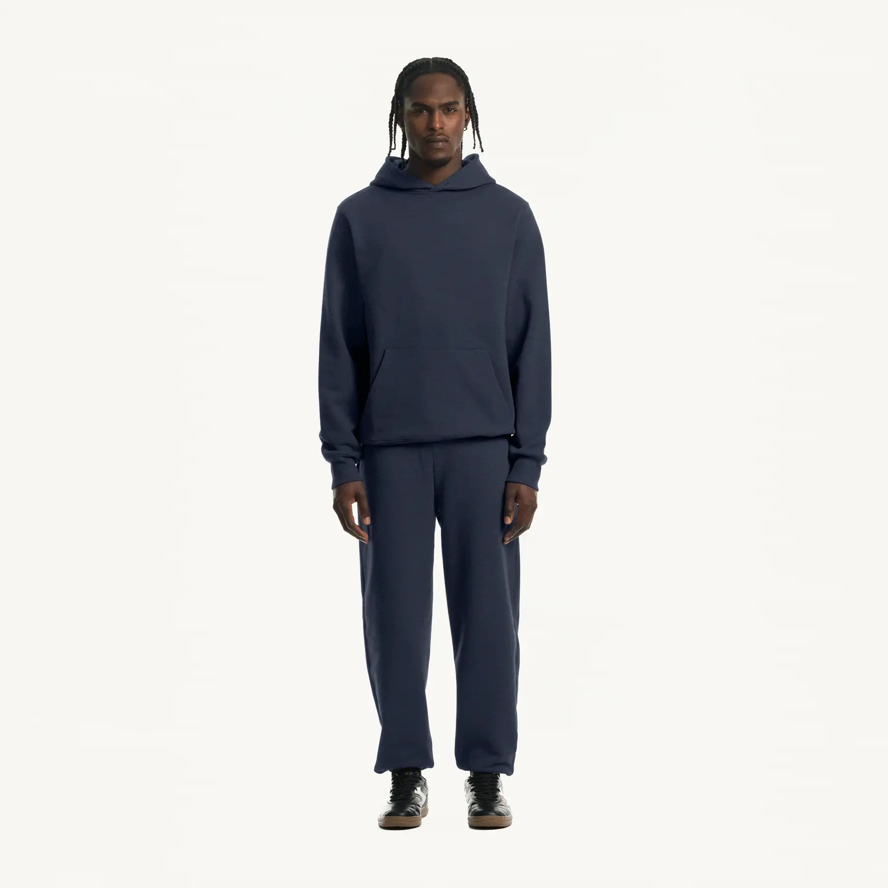 Navy Blue Regular Hoodie. - Image 3