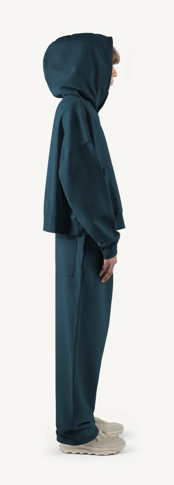 Navy Blue Straight-Leg Baggy Sweatpants. - Image 4
