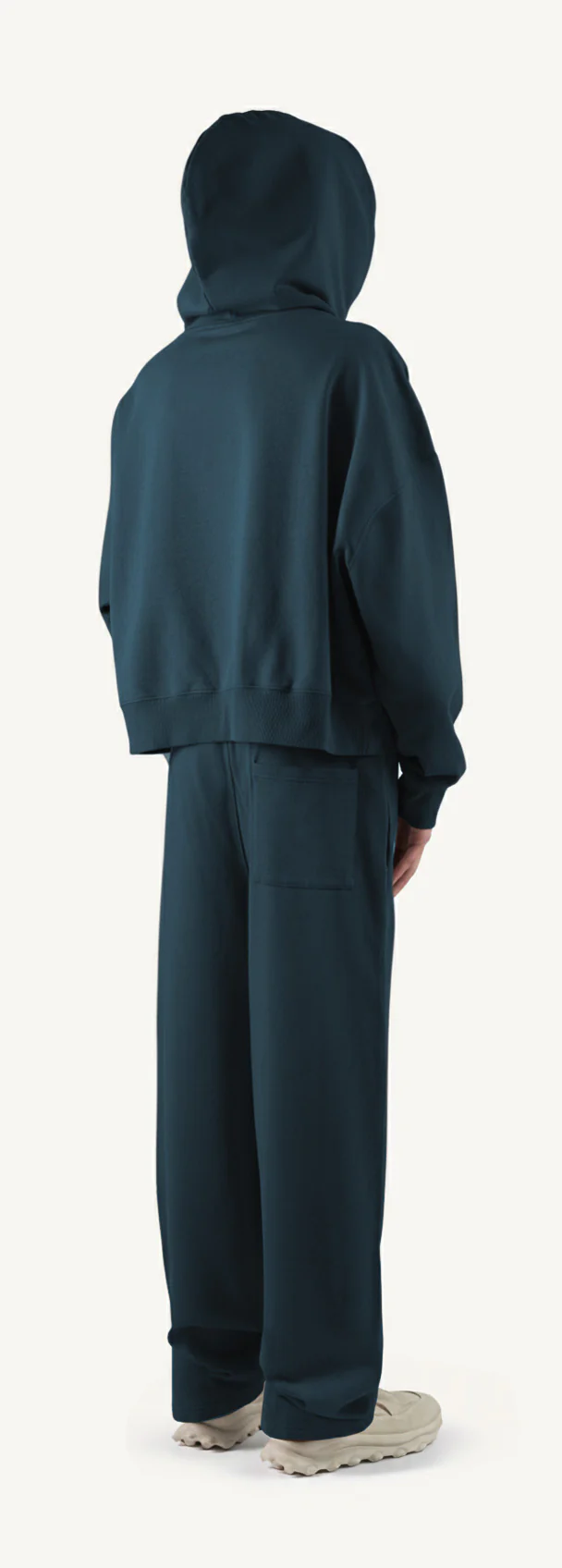 Navy Blue Straight-Leg Baggy Sweatpants. - Image 5