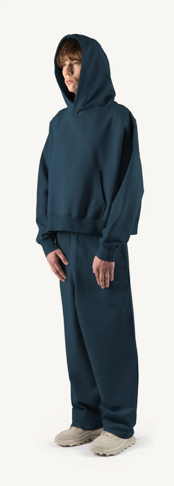 Navy Blue Straight-Leg Baggy Sweatpants. - Image 9