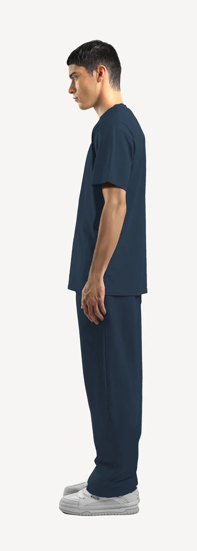 Navy Blue Straight-Leg Relaxed Sweatpants. - Image 8
