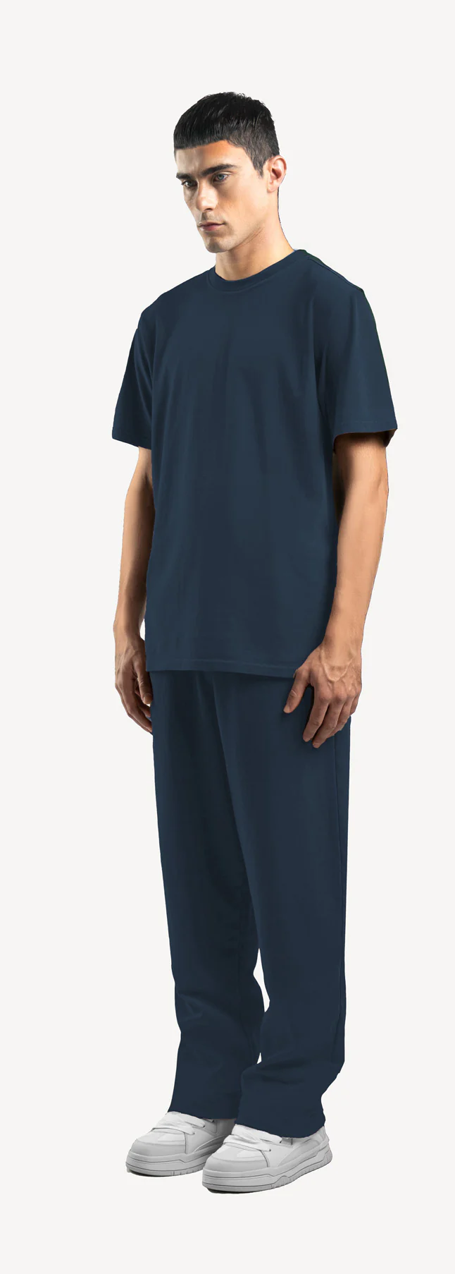 Navy Blue Straight-Leg Relaxed Sweatpants. - Image 9