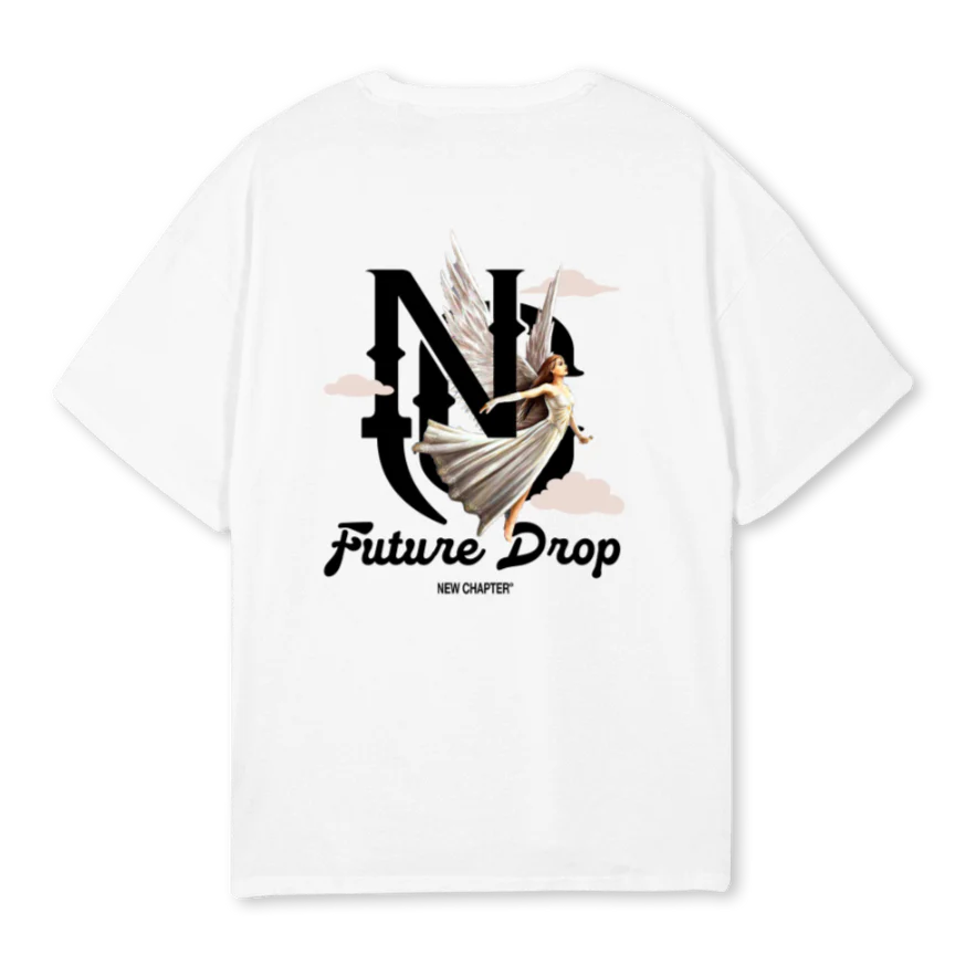 NCANGELS White Oversized Tee. - Image 2