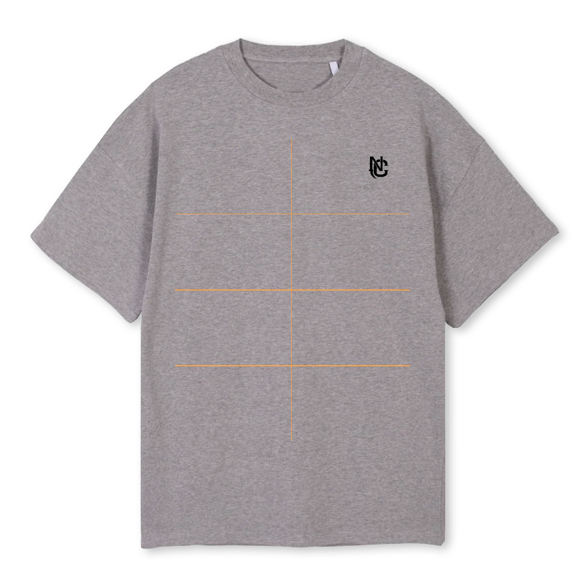 NCBAS Grey Marl Oversized Tee.