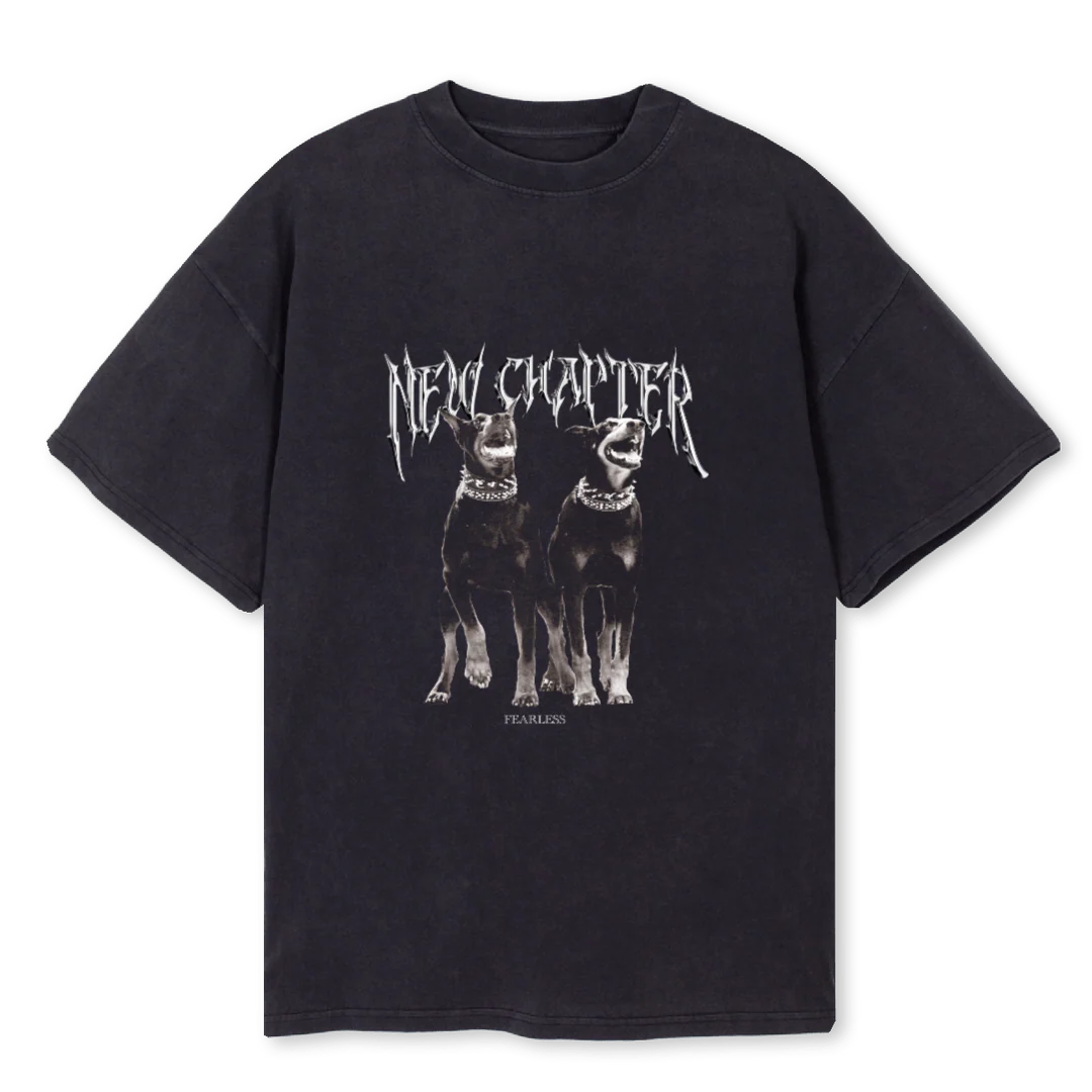 NCDOGSFUTURE Vintage Black Oversized Tee.