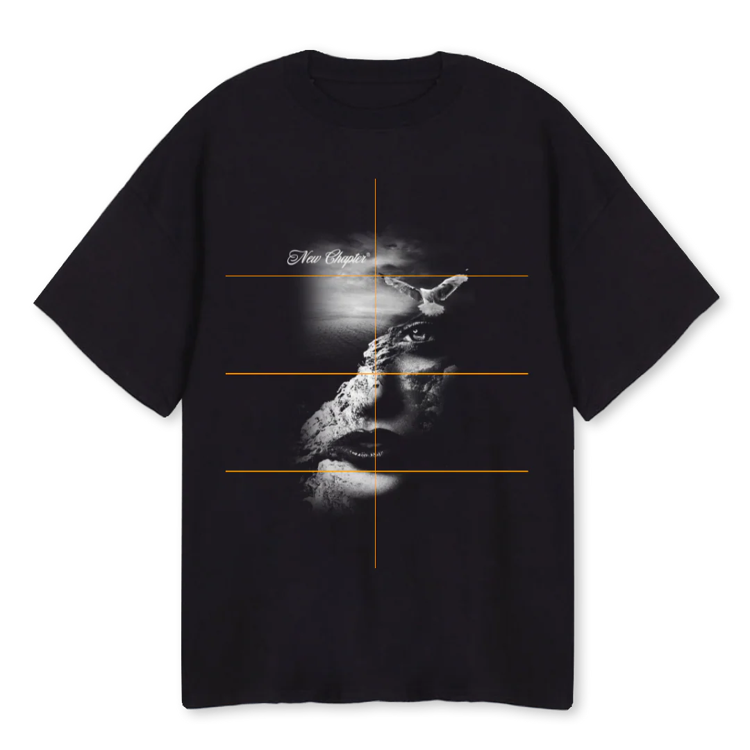 NCEYESOF Black Oversized Tee.