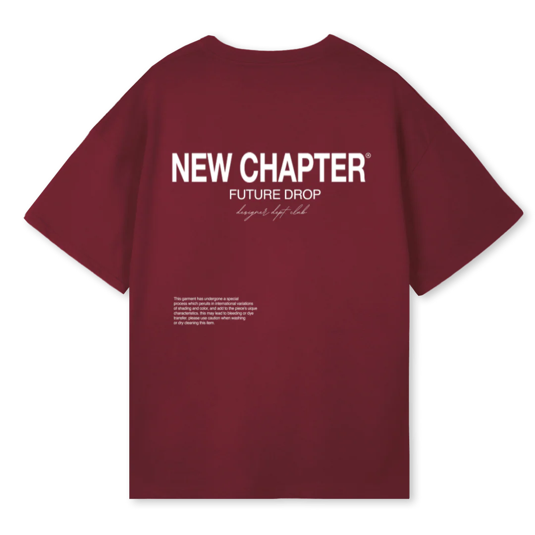 NCFUTUREDROPBURGUNDY Burgundy Oversized Tee. - Image 2
