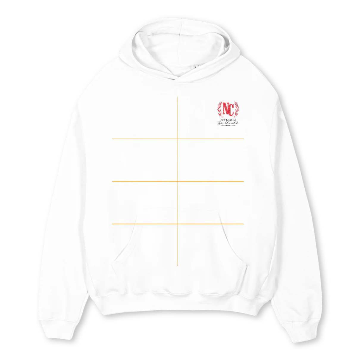 NCHOTELREDSWEAT White Oversized Hoodie.