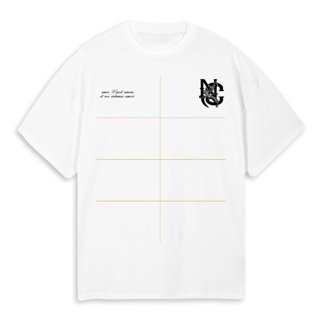 NCLOVECA White Oversized Tee.