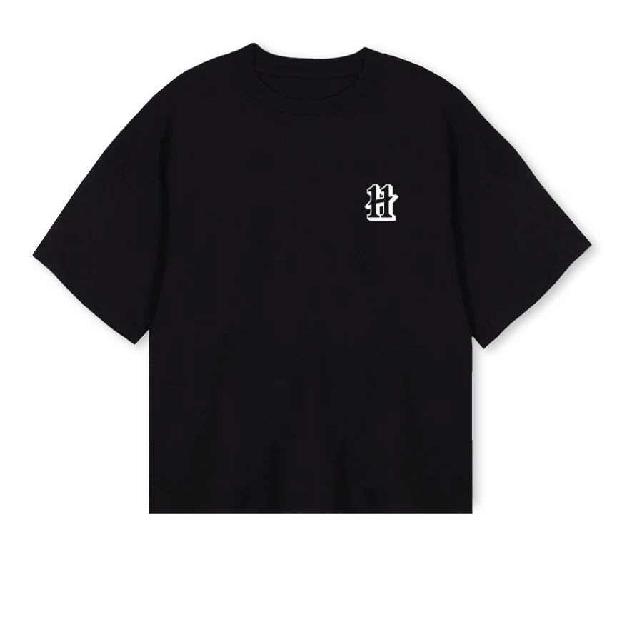 NEDI Black Oversized Boxy Tee.