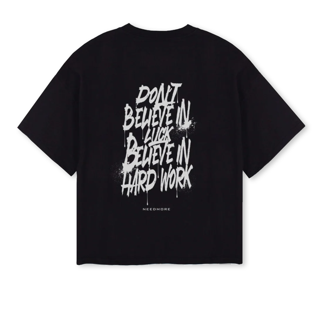 NEED MORE Black Oversized Boxy Tee. - Image 2