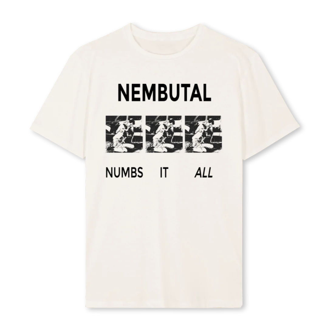NEMBUTALTEE Vintage White Regular Tee.