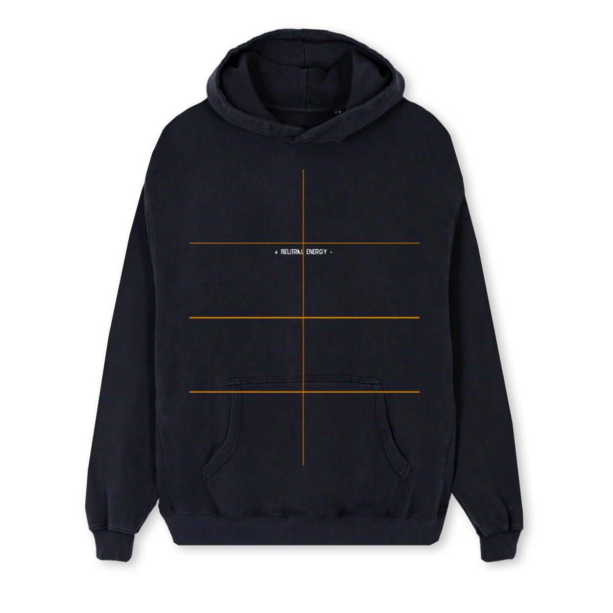 NENERGY Vintage Black Regular Hoodie.