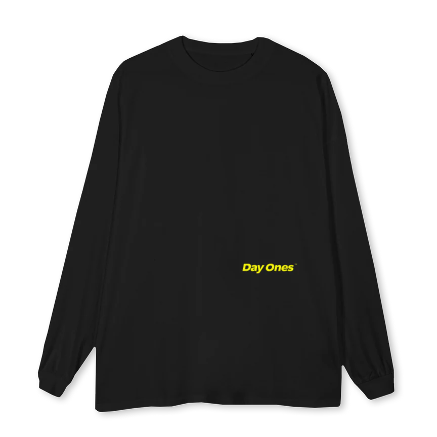 NEON Black Oversized LS Tee.