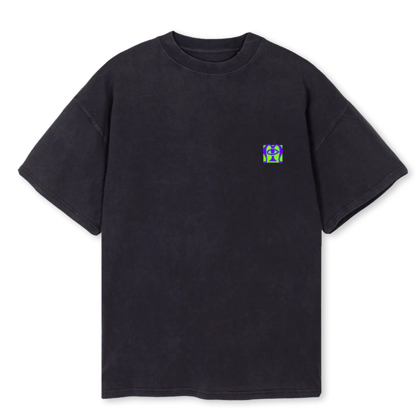 NEOWL Vintage Black Oversized Tee.