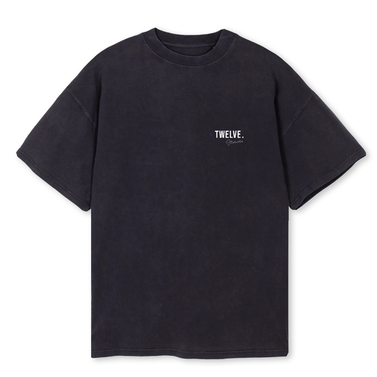 NERAZZURRIONE Vintage Black Oversized Tee.