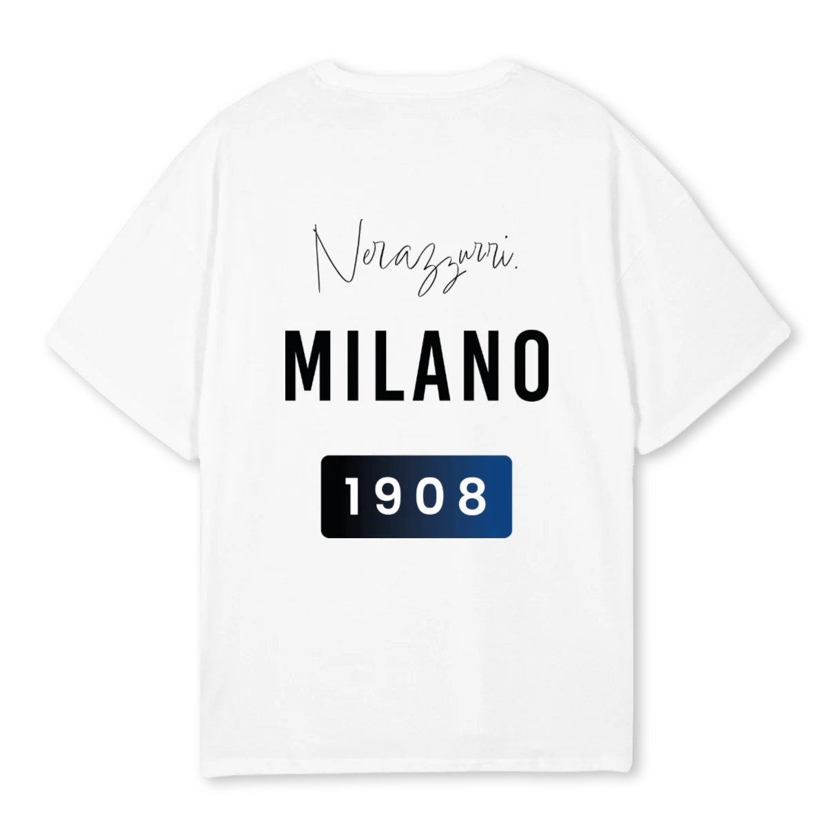 NERAZZURRITHREE White Oversized Tee. - Image 2