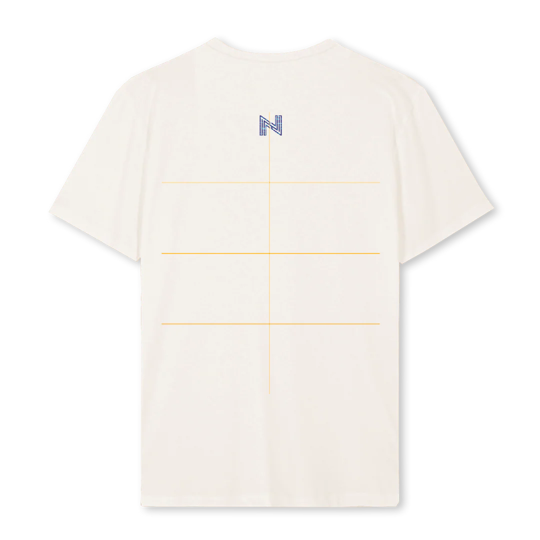 NERDYNOOBYBLUE Vintage White Regular Tee. - Image 2