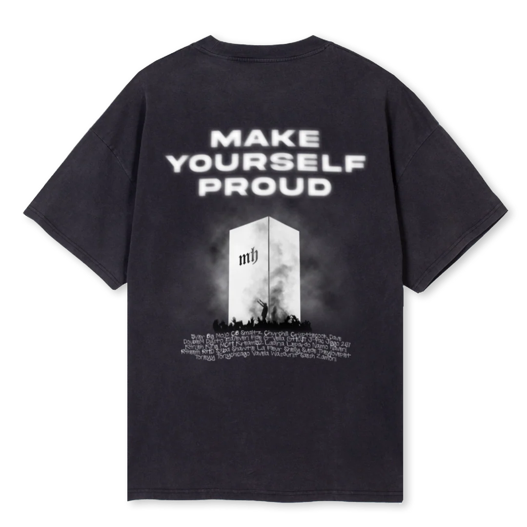 NEUE MYP Vintage Black Oversized Tee. - Image 2