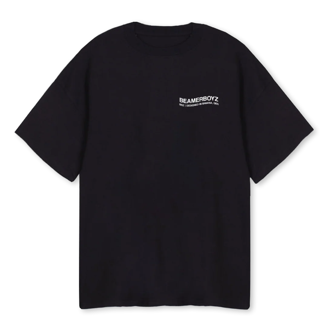 NEVER NOT SLIDING Black Oversized Tee.