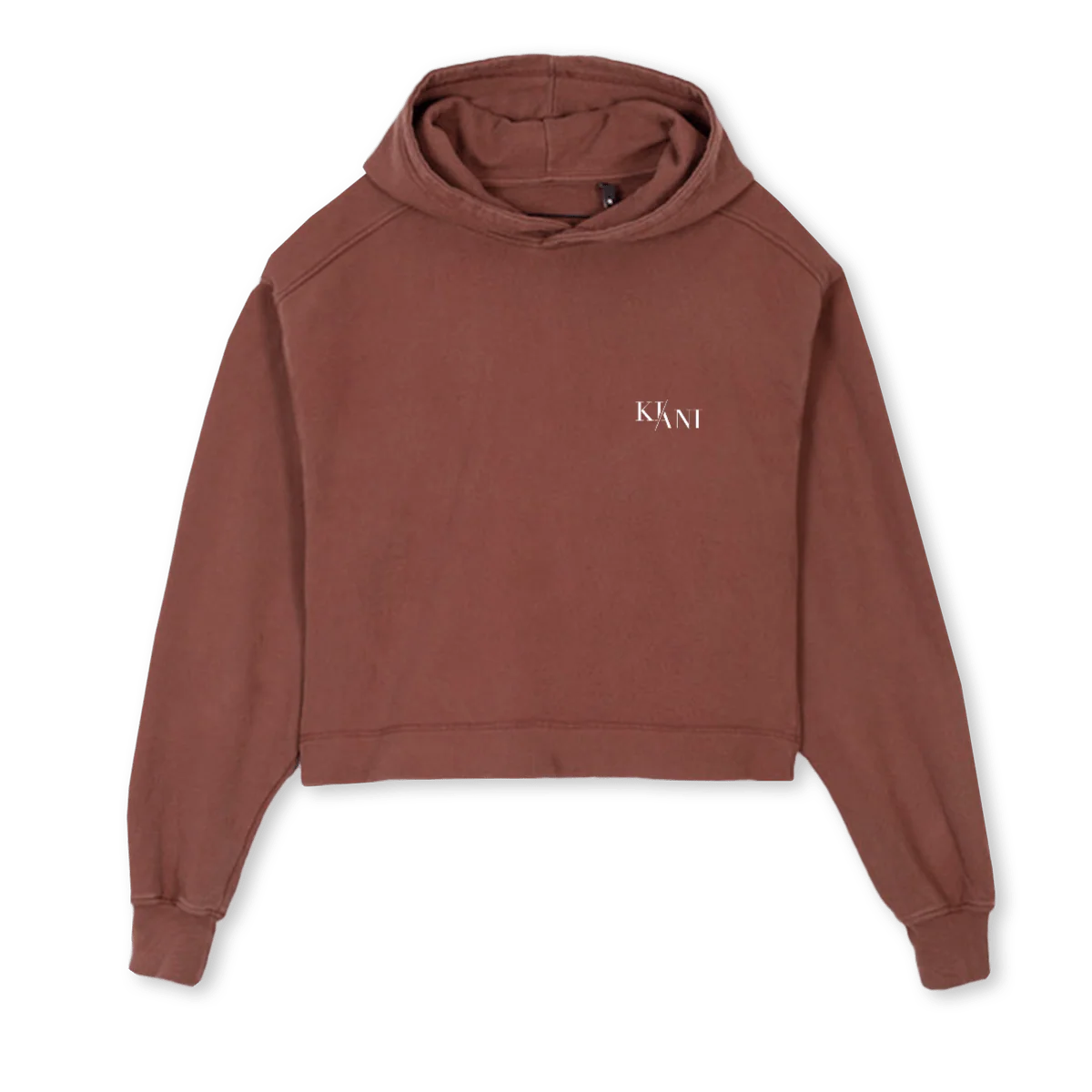 NEW KIANI LIMITED SWEAT Vintage Brown Cropped Hoodie.