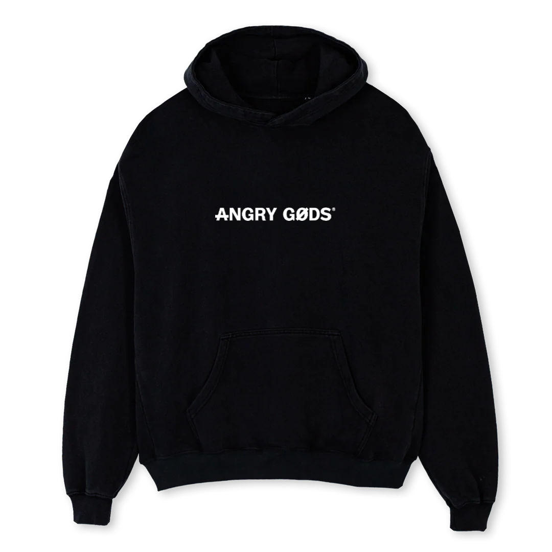 NEWAGBLACK Black Oversized Hoodie.